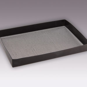 SNS13513522 - PTFE Non-stick Fine Weave Mesh Basket 13.5 x 13.5 x 1 for commercial & fast food kitchens from Essentialware