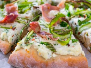 Spring Asparagus Grilled Pizza | Vegan, Vegetarian, or Omnivore