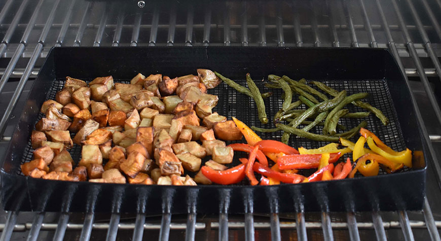 Forget Grill Sheets - Grill with PTFE Mesh Baskets