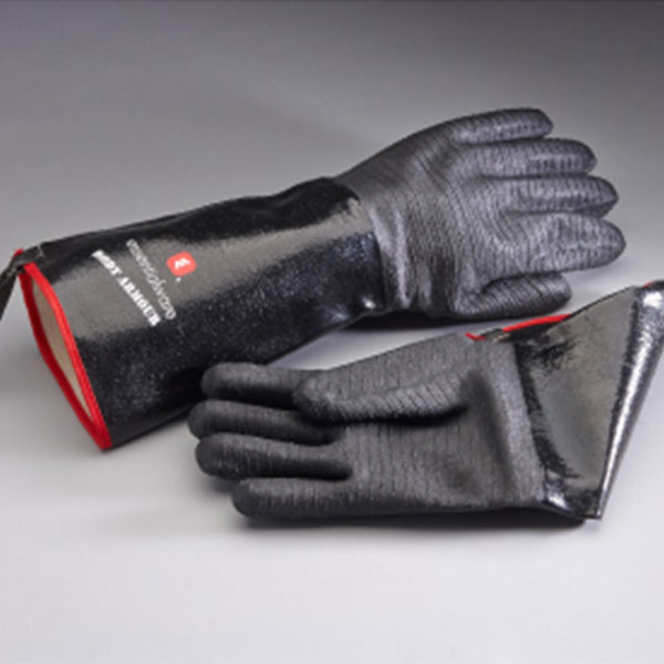 Body armor 17" safety gloves from Essentialware are heat resistant to 500º, textured sure grip palm for commercial & industrial applications