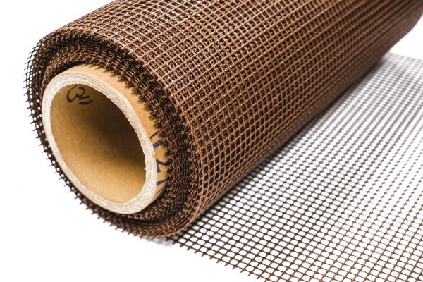 Brown PTFE Wide Weave Mesh Roll - 18" x 18 yards from Essentialware